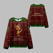2025 Christmas Don8217t Mess with Rudolph Ugly Sweater