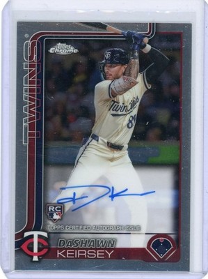 2025 TOPPS CHROME #RA-DK DASHAWN KEIRSEY AUTOGRAPH RC (MINNESOTA