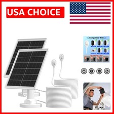 5W Solar Panel Charger for Arlo Cameras - 2 Pack with 13.1ft Waterproof Cable