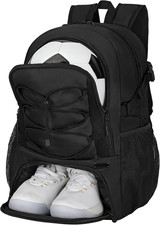 Soccer Backpack,Soccer Bag with Ball Compartment  Shoe Compartment,Sport Equipm