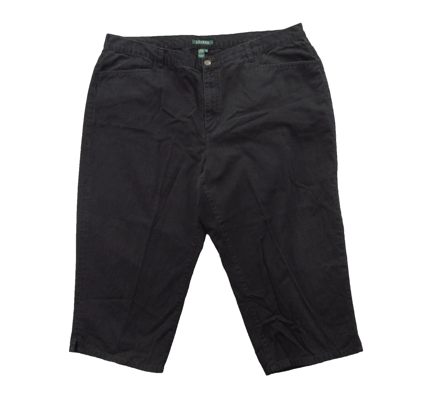 Lauren Ralph Lauren Pants Womens 20W Black Classic Midcalf Crop Cotton Casual
Opens in a new window 