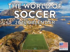 Soccer Calendar 2026 Monthly Wall Calender 12 Month 12x18