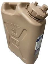 Scepter 5 Gallon 20L Military Style BPA Free Water Container-SAND NEW!