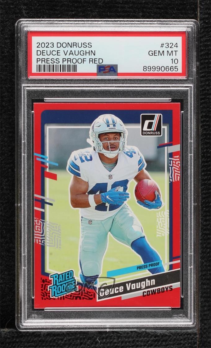 Deuce Vaughn Panini Donruss #324 Press Proof Red