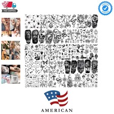 48 Sheets 3D Small Temporary Tattoos For Kids Women Neck Girls Arm Boys, Temp...