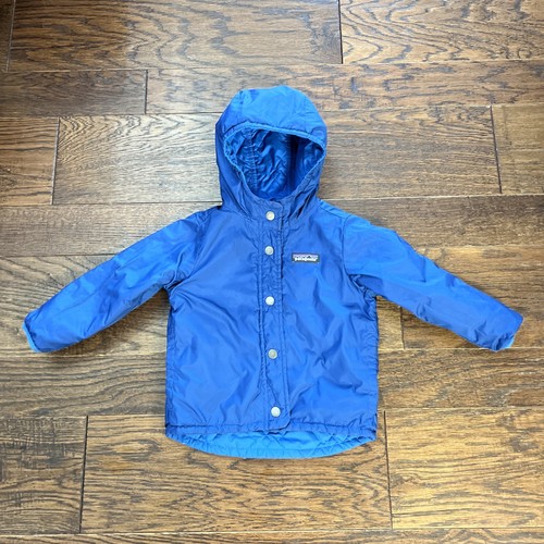 Patagonia Coat Toddler 2T Blue Quilted Lightweight Reversible - Picture 7 of 8