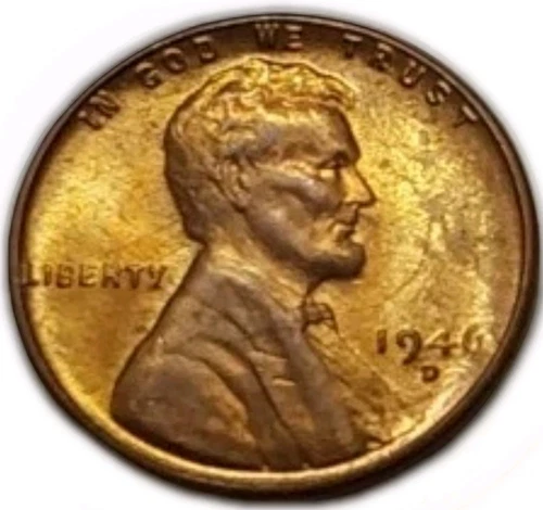 1946 D Lincoln Penny MS Red Gem-Bright Red No Spots Good Luster