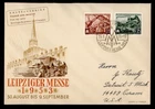 DR WHO 1953 GERMANY DDR FDC LEIPZIG FAIR COMBO M77174