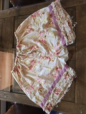 Magnolia Pearl Cotton Khloe Shorts Ric Rac Hem  Ruffle Edge Floral Whimsy Boho