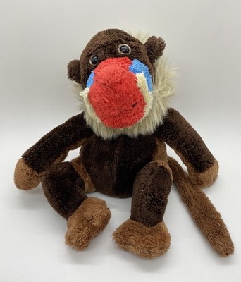 Mandrill Affe Pavian 8 Zoll Stofftier Plüschtier Tröster