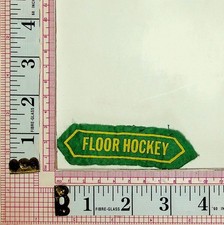 Floor Hockey School Letterman Varsity Jacket Vest Patch