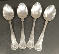 Vintage Viners of Sheffield England Super A Stainless Flatware 8" Spoon Set Of 4