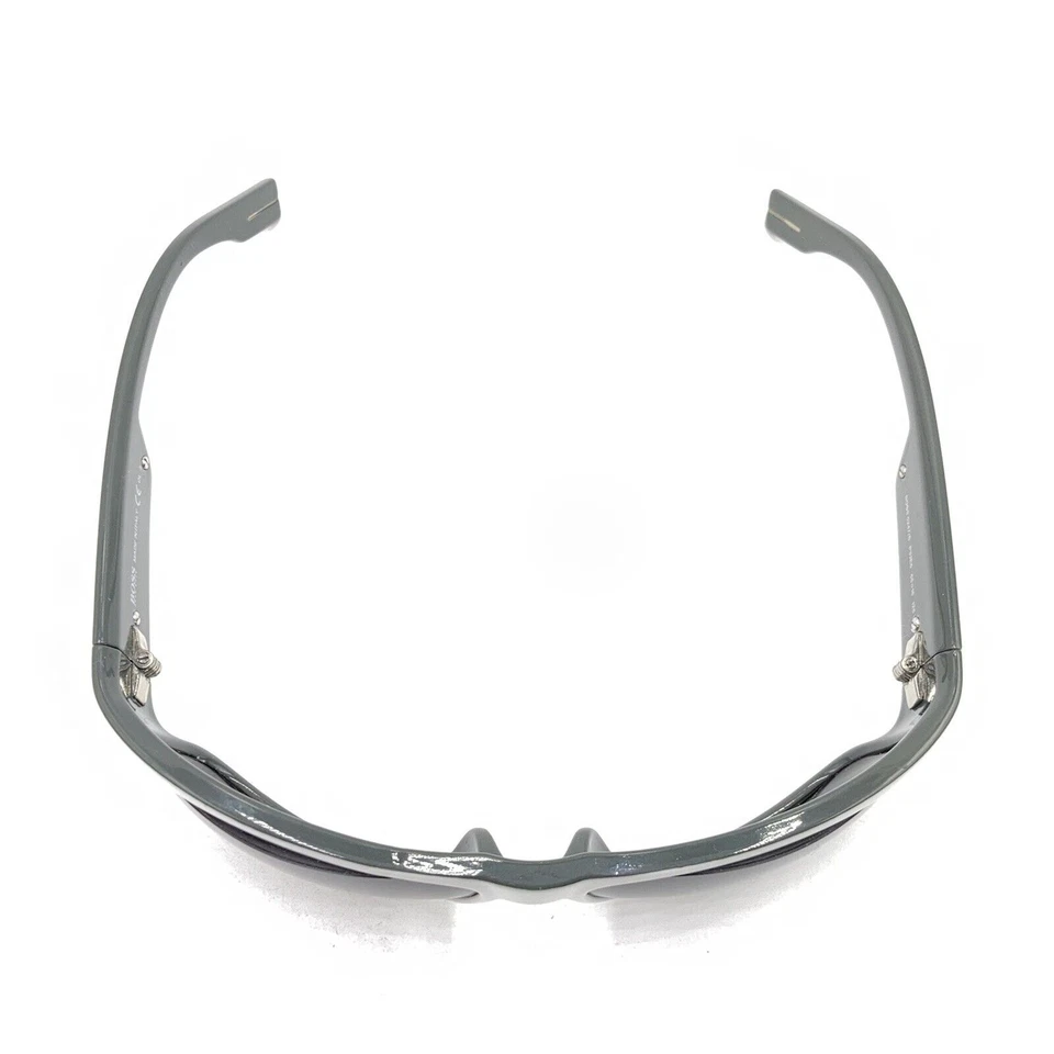 Gafas de sol Hugo Boss 0247/S P32E5 blancas rectangulares envolventes lentes grises 65-16 125 Italia Foto 3 de 4