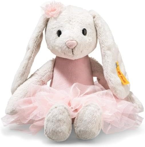 Steiff Hoppie Ballet Bunny 30 cm Colourful, Plush Toy with Floppy Ears