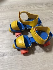 Vintage 1984 Fisher Price 1-2-3 Grow With Me Roller Skates Kids Adjustable