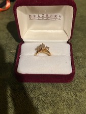 14ct Yellow Gold Diamond Ring, Good Quality,  Size I, #10 Centre Diamond