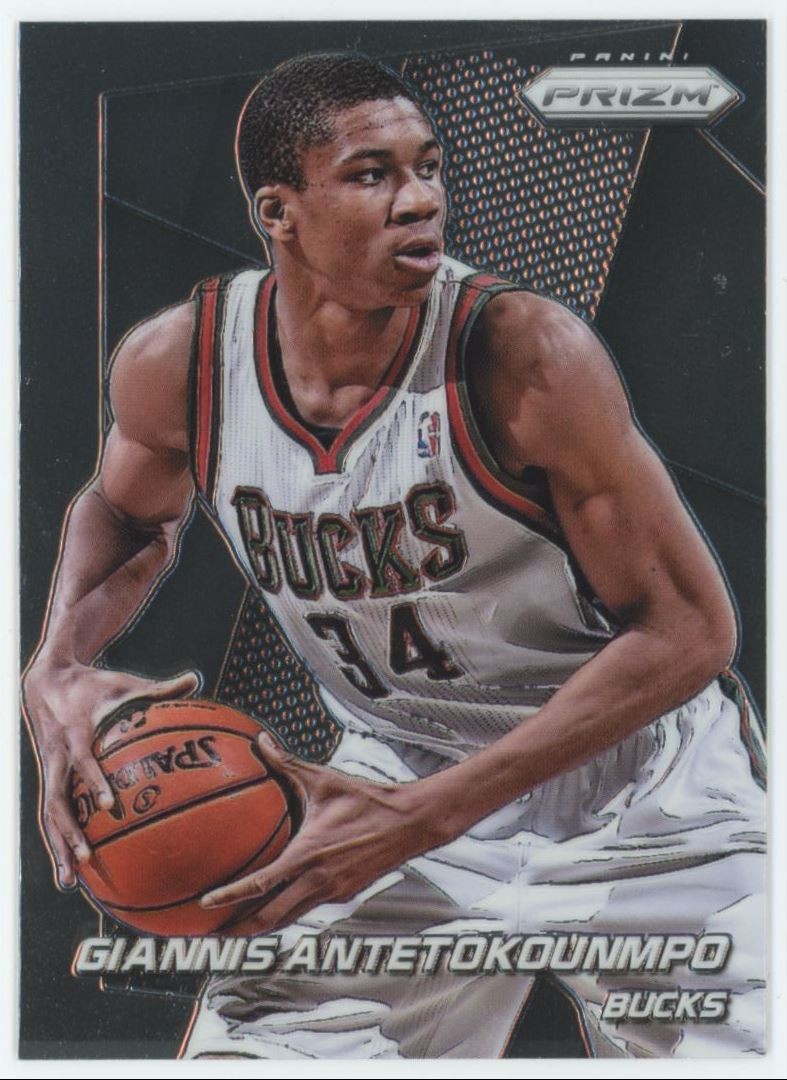 2014-15 Panini Prizm Giannis Antetokounmpo Milwaukee Bucks #73 C11 Wear