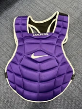 Nike Baseball Vapor  16” Purple Chest Protector Diamond Elite TONY WOLTERS NEW!