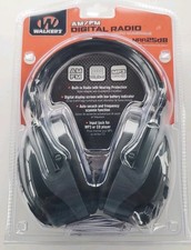 Walker's Digital AM/FM Radio Passive Ear Muffs Black