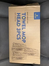 New Yocada 3PCs Towel Mop Heads Looped End Microfiber Floor Cleaning in Box