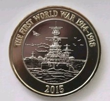 NEW 2015 ROYAL MINT UK TWO POUND £2 COIN First World War Centenary ROYAL NAVY BU
