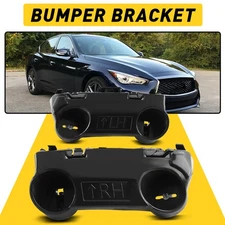 FOR 2014-2022 INFINITI Q50 FRONT LEFT & RIGHT SIDE BUMPER COVER BRACKET PAIR B