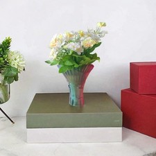 Crystal Flower Vase Floral Arrangement Household Housewarming Gift Modern Art