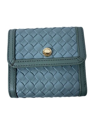 IEDIT × Y'saccs Bifold Wallet -- BLU Women's