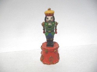THIMBLE VINTAGE HANDPAINTED PEWTER ENESCO 1991 NUTCRACKER & IT MOVES