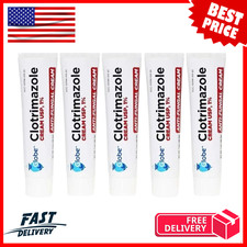 5Pack Anti-Fungal Cream Cure Athletes Foot, Jock Itch, Compare to Lotrimin AF 1 