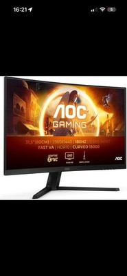 AOC C32G2ZE 31,5 Zoll VA LCD Curved-Gaming-Monitor - Schwarz