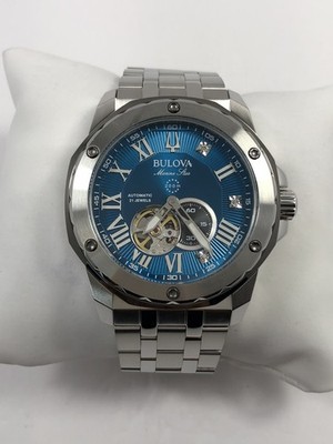 Blue Mark Anthony Watch Bulova Marine Star Diamonds Marc Anthony