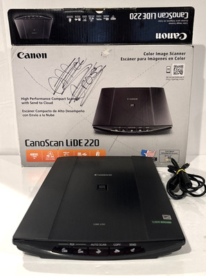 Canon CanoScan LiDE 220 Flatbed Color Photo Document Scanner Tested Working