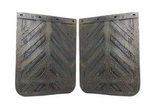 Denco Black Chevron Semi Truck and Trailer Mud Flaps, Heavy-Duty Rubber, 24" ...