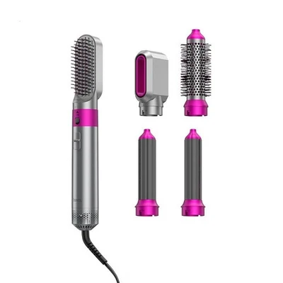 HOCO 5 in 1 Haarbürste Haarstyler, Warmluftkamm-Set, Lockenstab, Haarstyling