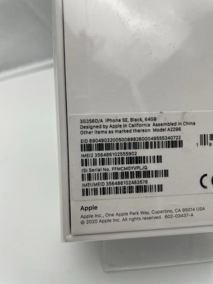 Apple iPhone SE 2. Gen 64GB Schwarz NEUWERTIG, NICHT AKTIVIERT inkl 19% - Bild 2 von 2