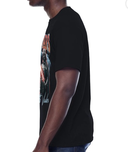 Darth Vader Mens Shirt Large Three Vader Moon Cotton Star Wars Lightsaber New - Picture 2 of 9