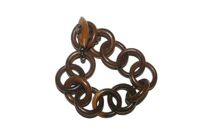 Elegantes Naturholz Armband Kette Safari Dschungel Boho Stil Handarbeit Holz