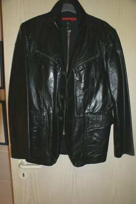 Milestone Herren-Lammlederjacke Mod. Juan,Gr.50,schwarz,gebr.,guter Zustand