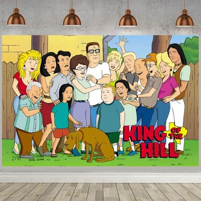 King of the Hill Geburtstag Party Dekoration Banner Hintergrund Vinyl 7x5ft