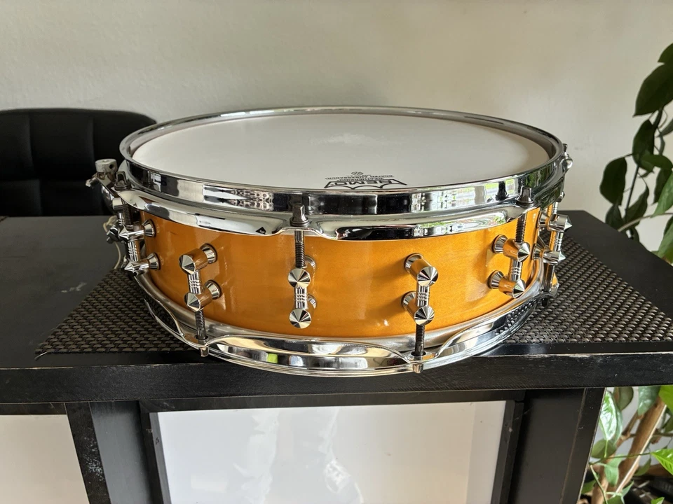 Snare Drum 13 X 4 Keller Ahorn Kessel 8 ply Custom Snaredrum Top Zustand !!!! - Bild 2 von 4