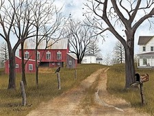 Billy Jacobs The Old Dirt Road Country Farm PAPER art Print 16 x 12 Billy Jacobs The Old Dirt Road Country Farm PAPER art Print 16 x 12