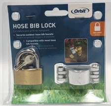 Orbit Outdoor Hose Bibb Faucet Lock Garden House Faucet Lock NEW