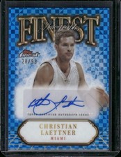 2024-25 Finest #FA-CL Christian Laettner Autographs Blue Refractor #/99
