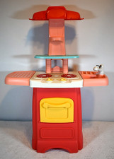 Kitchen Play Set w/Cooking Light Sounds Faucet, Utensils, Pots, Pans, Food