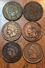 Indian Penny’s 1895,1898,1902,1908,1906X2 Get (6) Cents Get These Coins M125