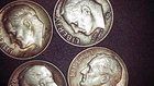 1962 1956 1964 1956 1963 dimes 6 coins