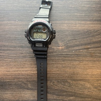 Casio G-Shock DW-6900 Digital Watch Black Red Shock Resist Used