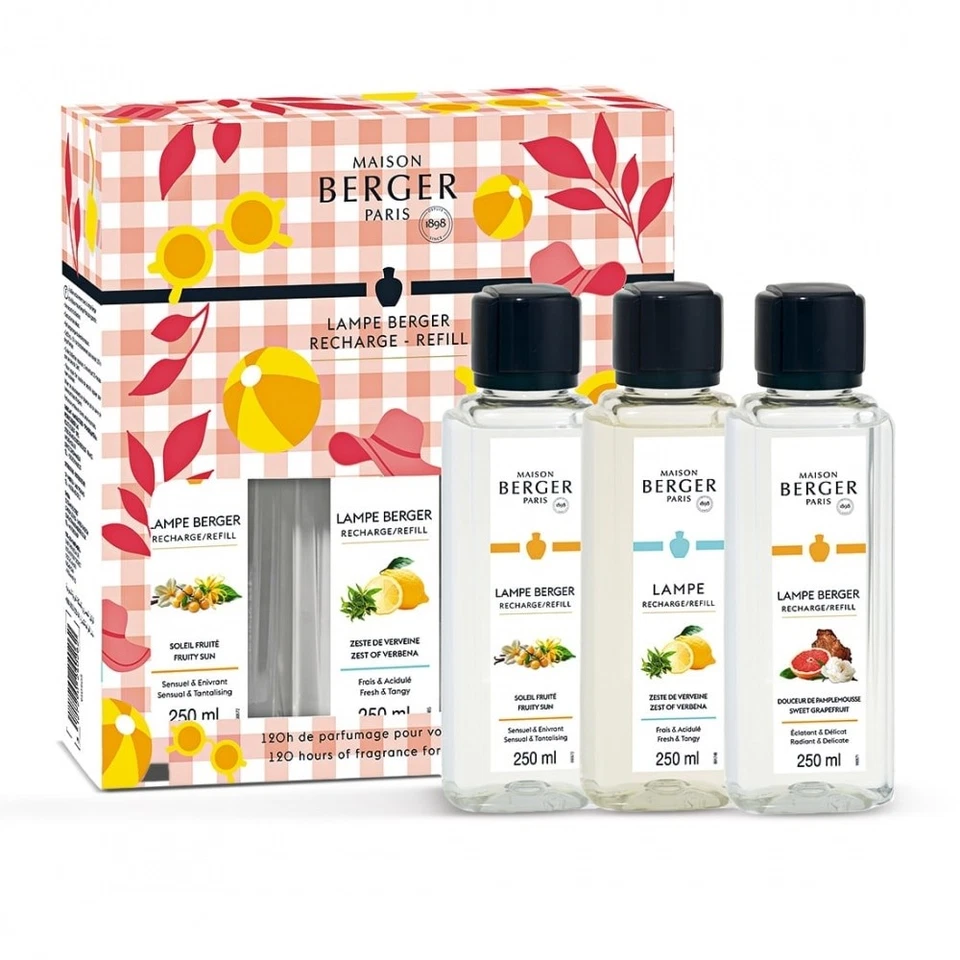 coffret maison berger 3 recharges 250 ml estivale - Photo 1/1