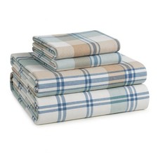 100 Cotton Queen Flannel Sheets Set - Brushed for Extra Softness - Lightweight